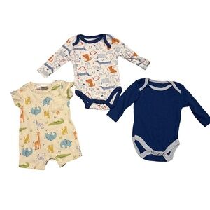 Baby Onesie Bundle 0–3 Months Mini Bean & Widgets 3-Piece Set